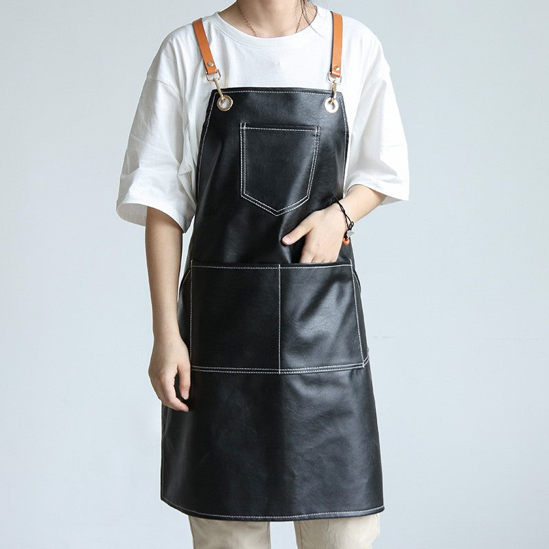 Personalized Leather Apron — Engraved Kitchen Gift for the Home Cook