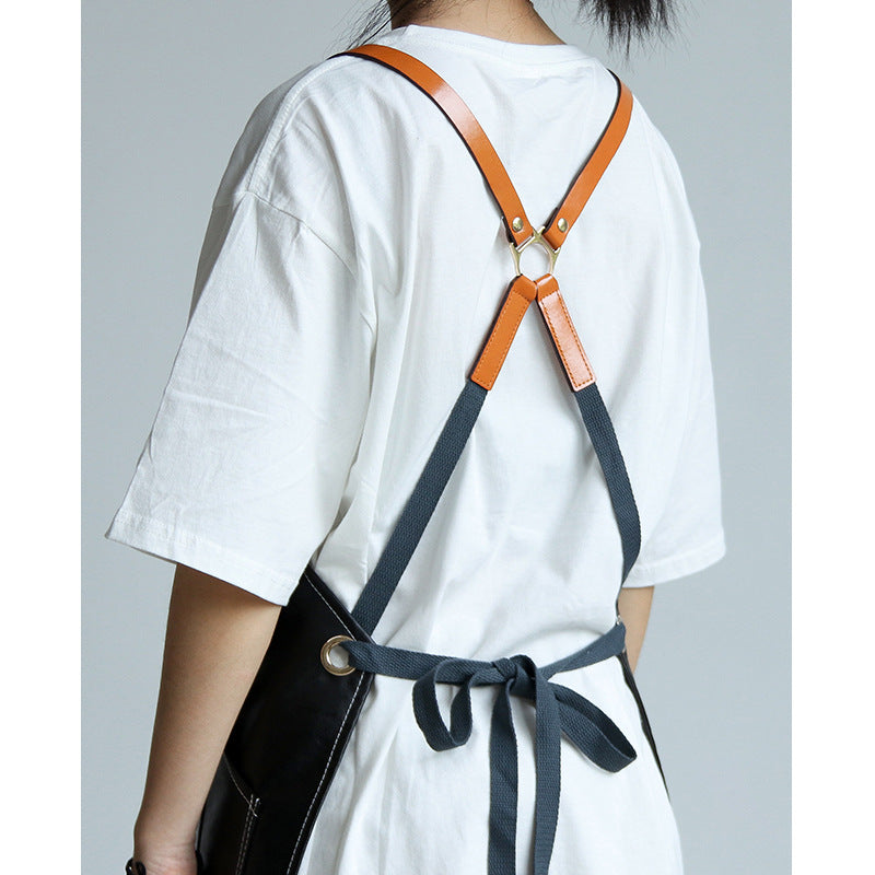 Personalized Leather Apron — Engraved Kitchen Gift for the Home Cook